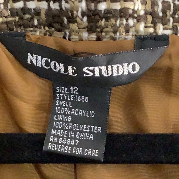 Nicole Studio Women Blazer Jacket - Picture 5 of 6
